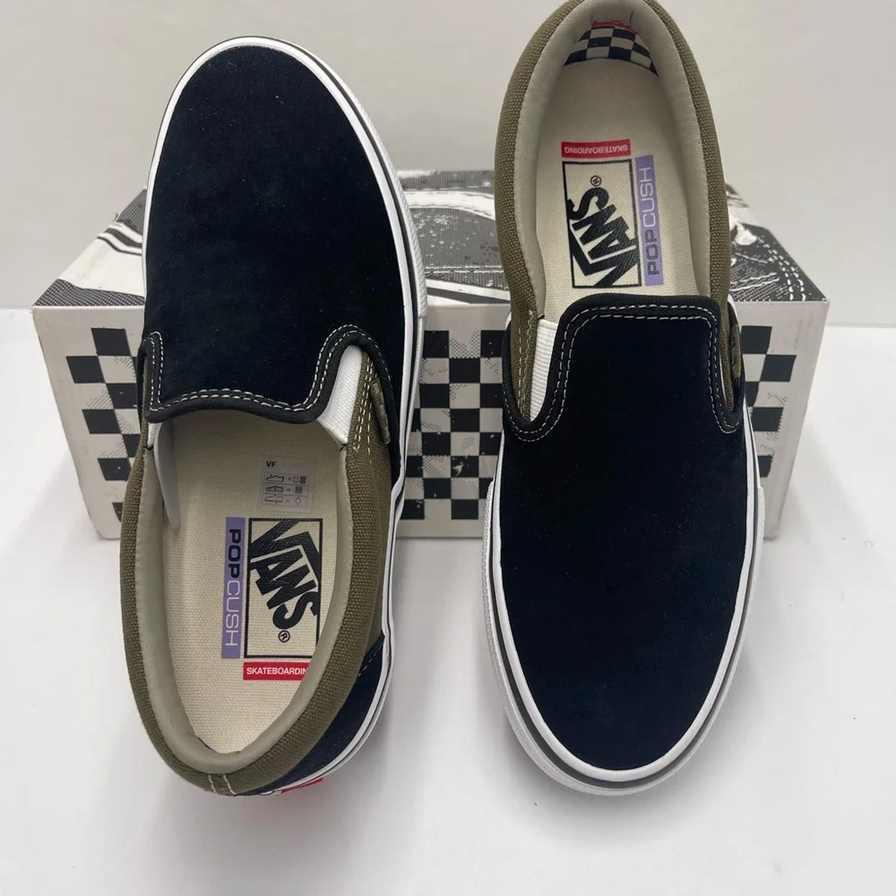 Vans WMNS Skate Slip-On
Black Olive Sneakers 
VN0A5FCAB1V - Picture 6 of 16